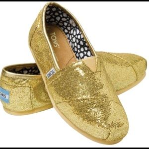 COPY - Gold glitter Toms